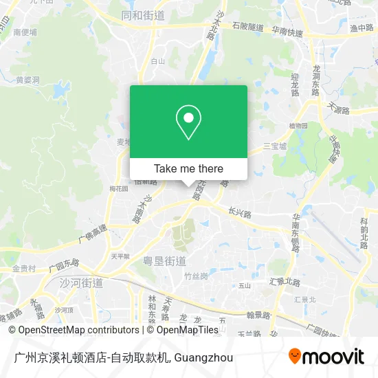 广州京溪礼顿酒店-自动取款机 map