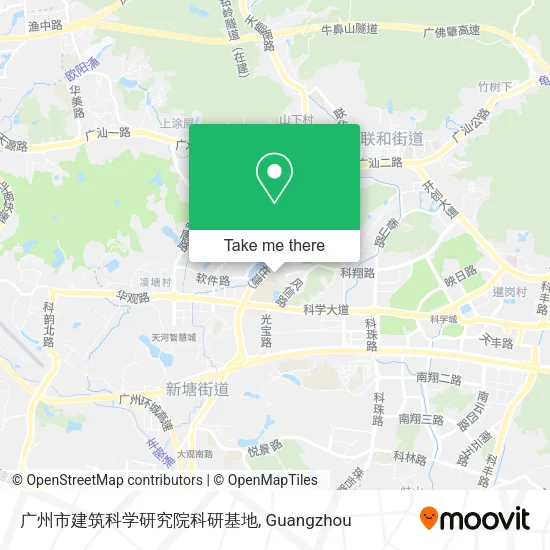 广州市建筑科学研究院科研基地 map