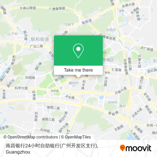 南昌银行24小时自助银行(广州开发区支行) map