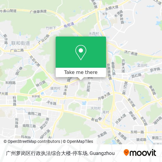 广州萝岗区行政执法综合大楼-停车场 map