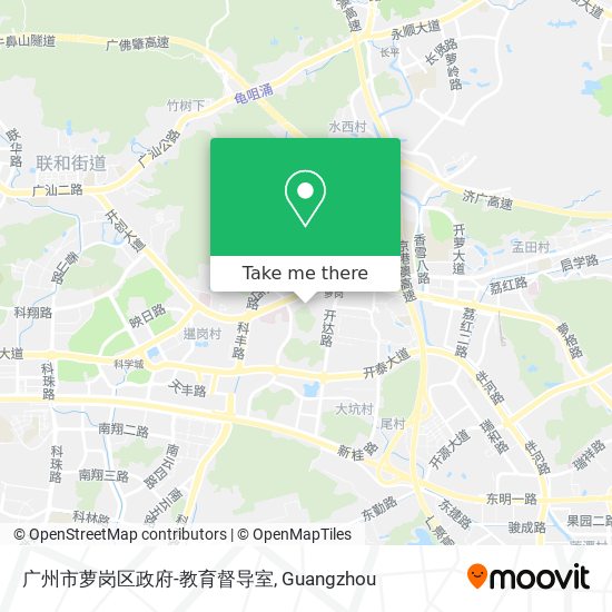 广州市萝岗区政府-教育督导室 map