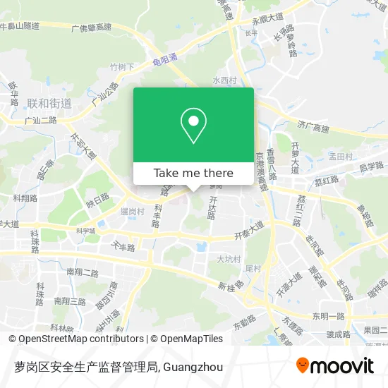 萝岗区安全生产监督管理局 map