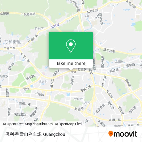 保利·香雪山停车场 map