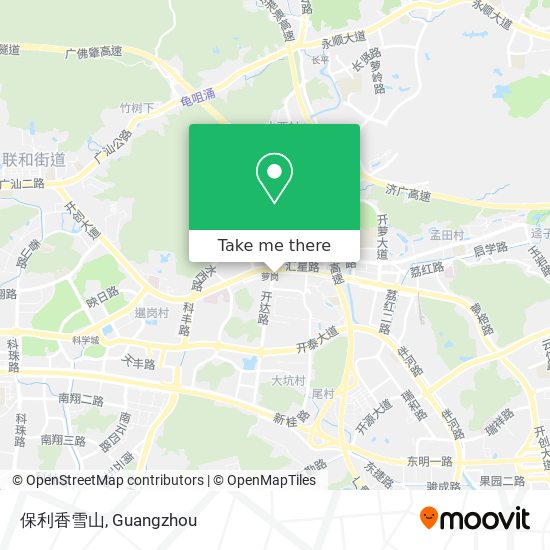 保利香雪山 map
