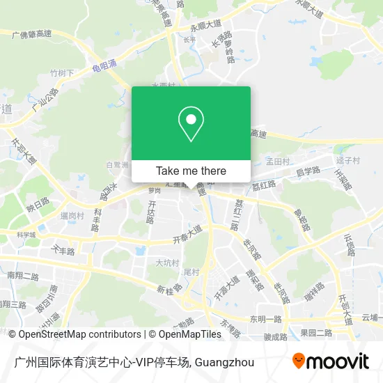 广州国际体育演艺中心-VIP停车场 map