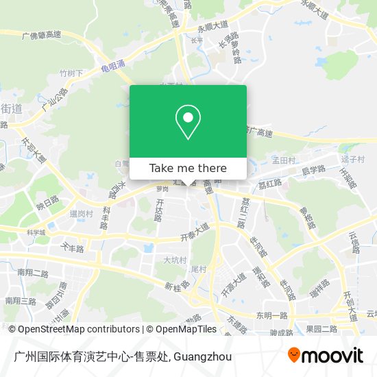 广州国际体育演艺中心-售票处 map