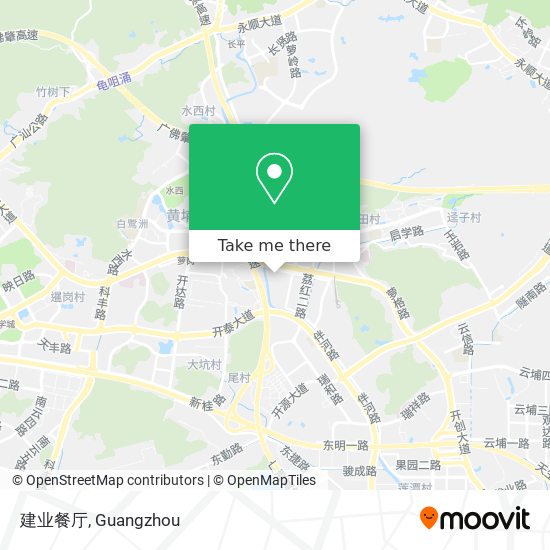 建业餐厅 map