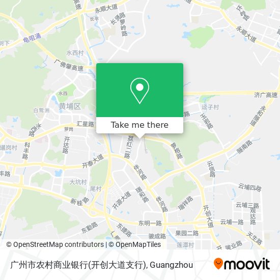 广州市农村商业银行(开创大道支行) map