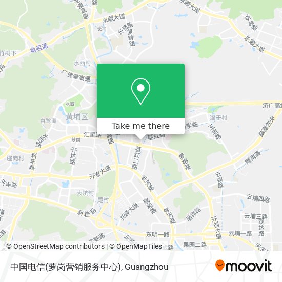 中国电信(萝岗营销服务中心) map