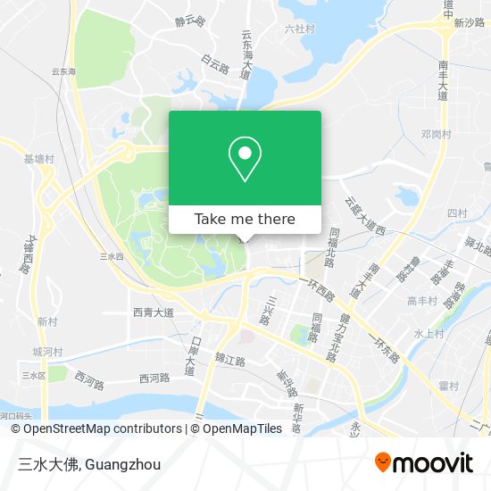 三水大佛 map