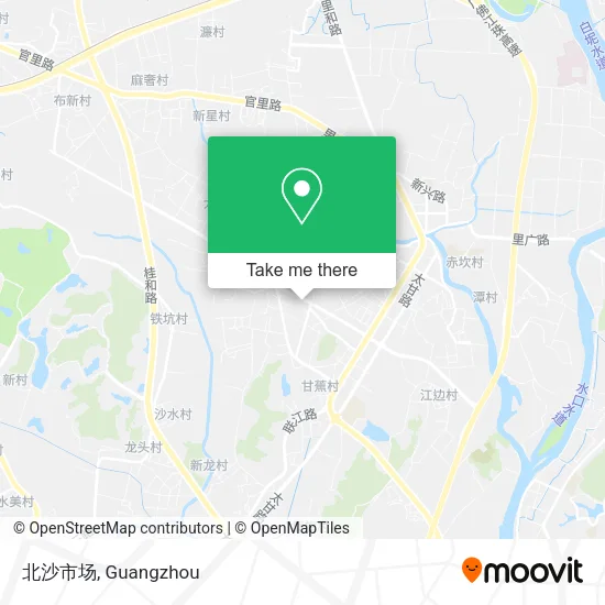 北沙市场 map