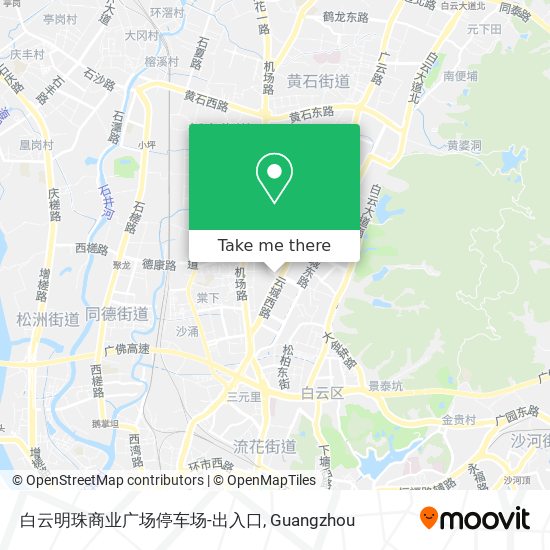 白云明珠商业广场停车场-出入口 map