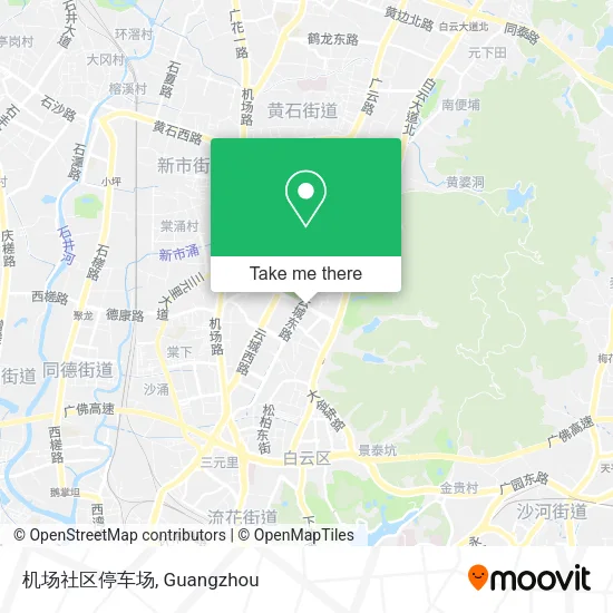 机场社区停车场 map