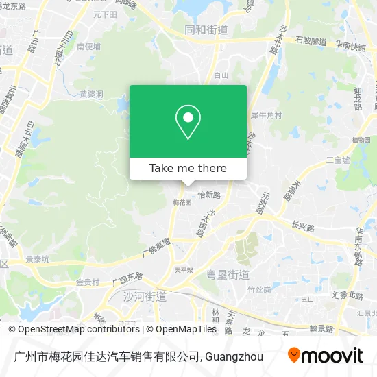 广州市梅花园佳达汽车销售有限公司 map