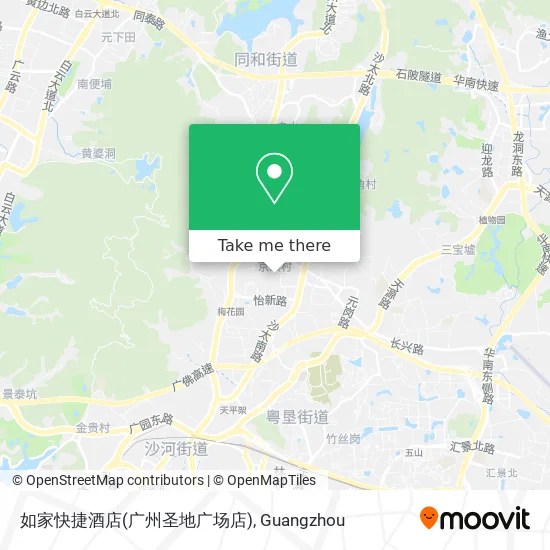 如家快捷酒店(广州圣地广场店) map