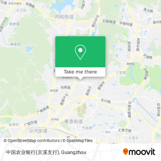 中国农业银行(京溪支行) map