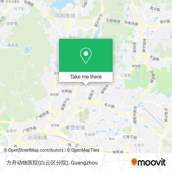 方舟动物医院(白云区分院) map