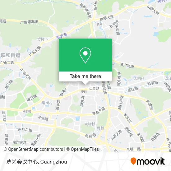 萝岗会议中心 map