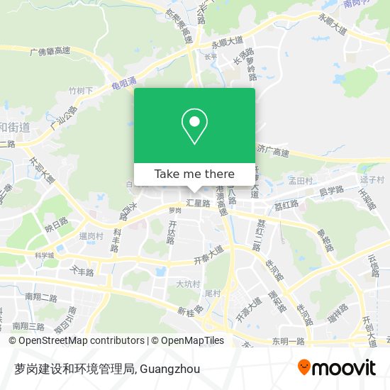 萝岗建设和环境管理局 map