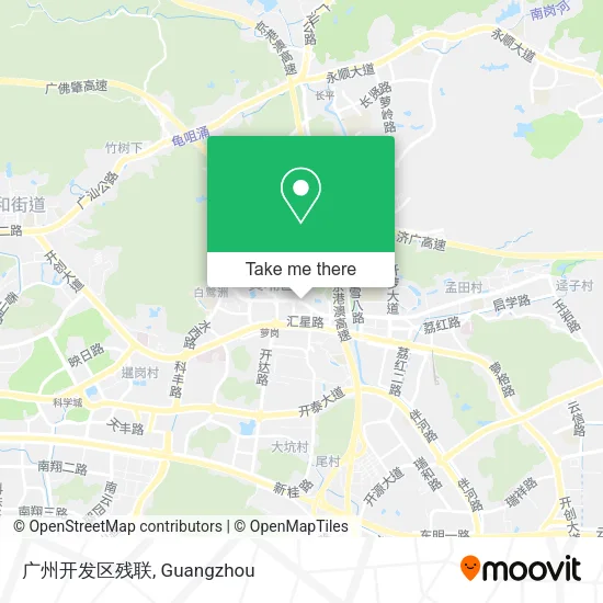 广州开发区残联 map