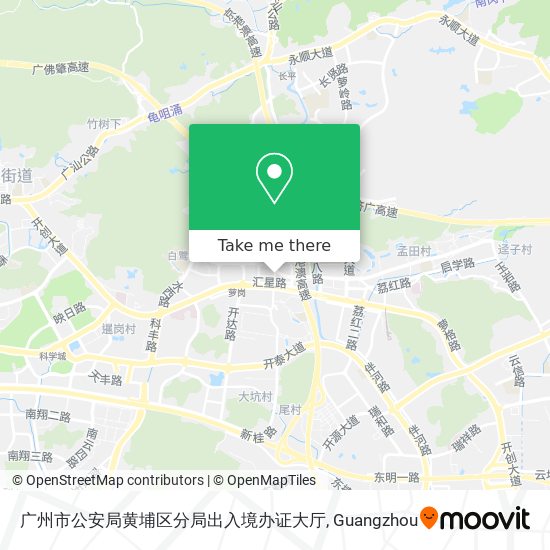 广州市公安局黄埔区分局出入境办证大厅 map