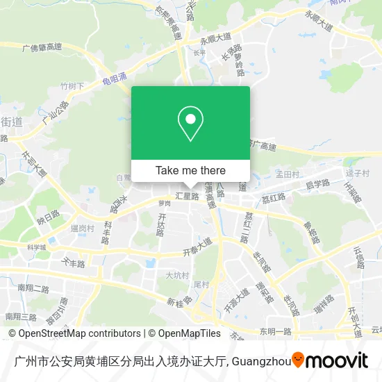 广州市公安局黄埔区分局出入境办证大厅 map