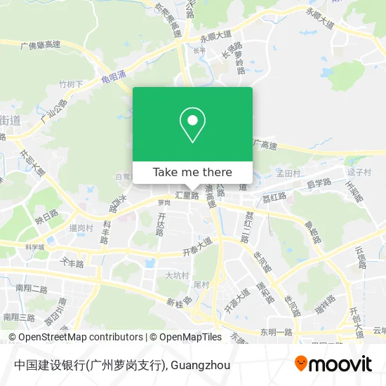 中国建设银行(广州萝岗支行) map