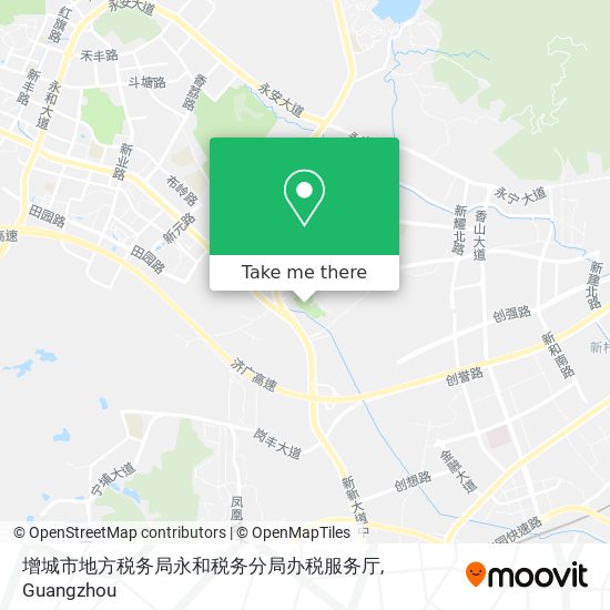 增城市地方税务局永和税务分局办税服务厅 map