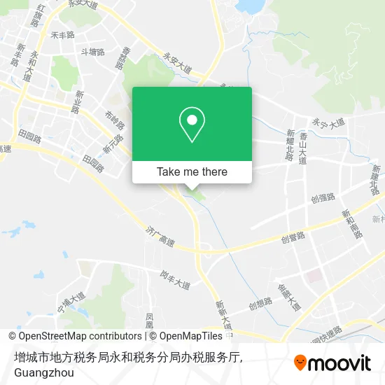 增城市地方税务局永和税务分局办税服务厅 map