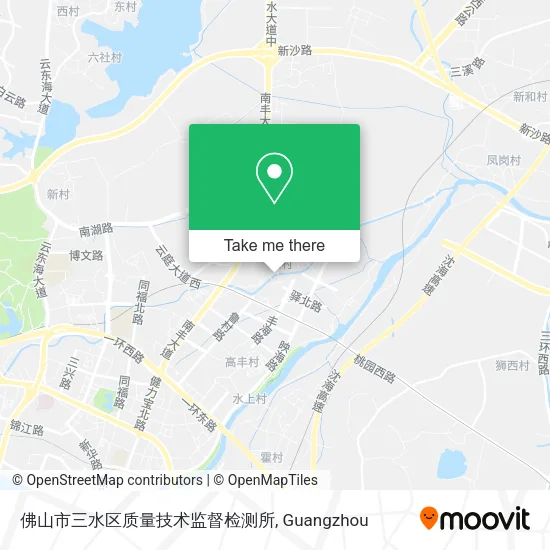 佛山市三水区质量技术监督检测所 map