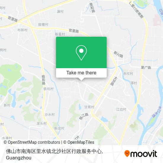 佛山市南海区里水镇北沙社区行政服务中心 map