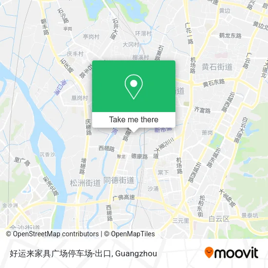 好运来家具广场停车场-出口 map