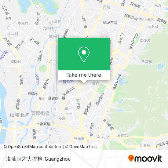潮汕阿才大排档 map