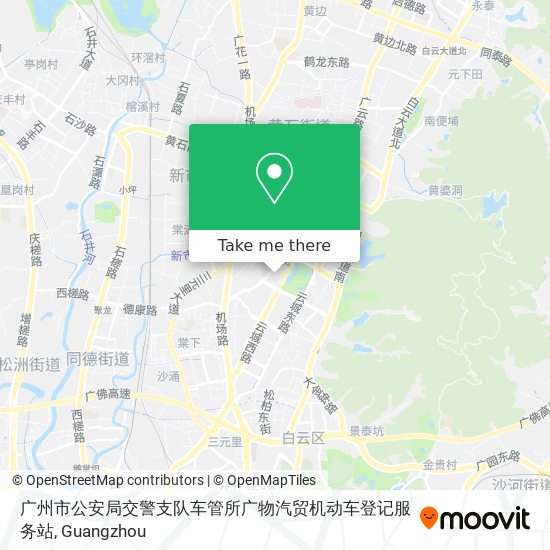 广州市公安局交警支队车管所广物汽贸机动车登记服务站 map