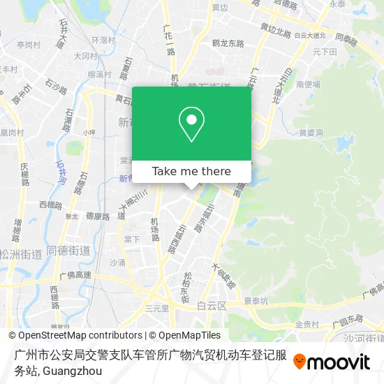 广州市公安局交警支队车管所广物汽贸机动车登记服务站 map
