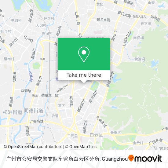 广州市公安局交警支队车管所白云区分所 map