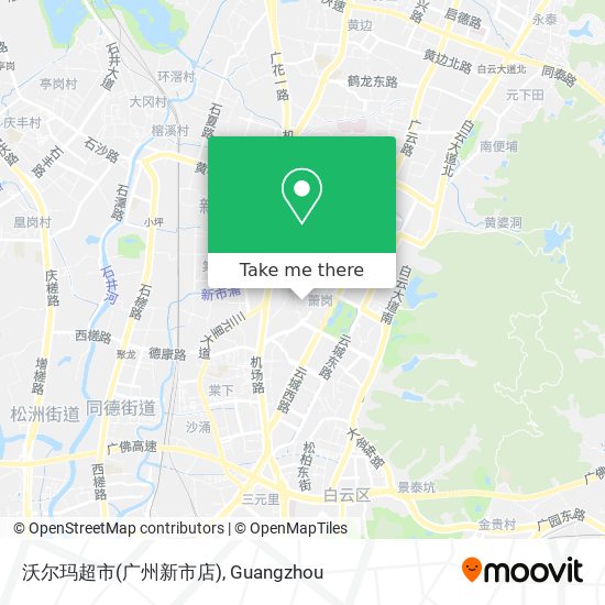 沃尔玛超市(广州新市店) map