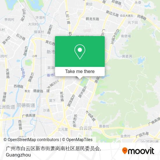 广州市白云区新市街萧岗南社区居民委员会 map