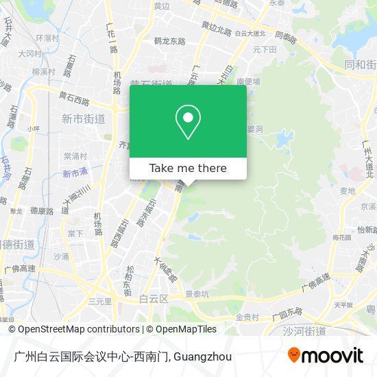 广州白云国际会议中心-西南门 map