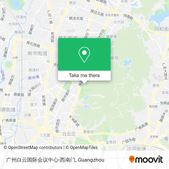 广州白云国际会议中心-西南门 map