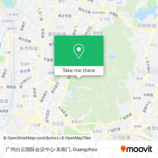 广州白云国际会议中心-东南门 map