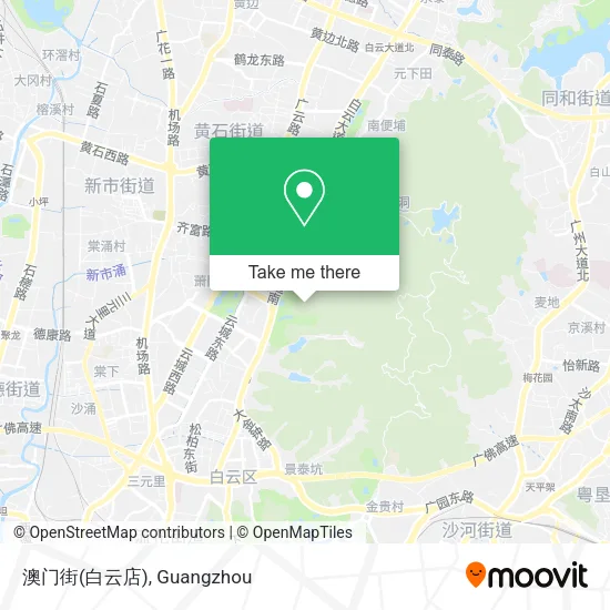 澳门街(白云店) map