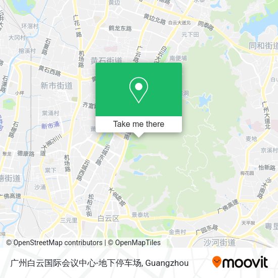 广州白云国际会议中心-地下停车场 map