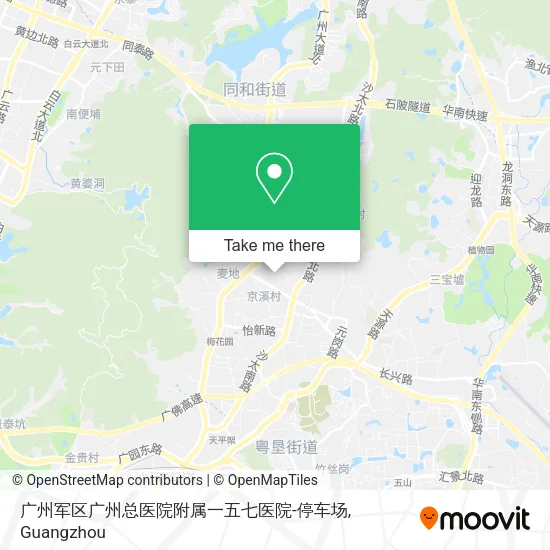 广州军区广州总医院附属一五七医院-停车场 map