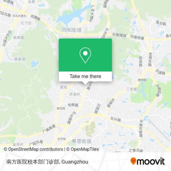 南方医院校本部门诊部 map