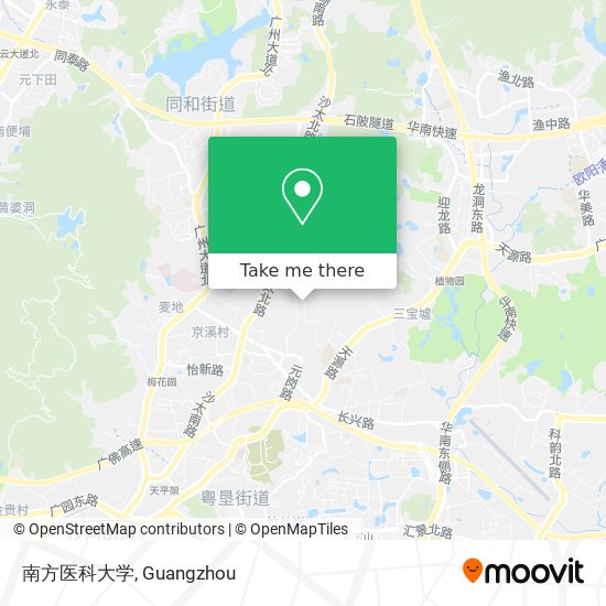 南方医科大学 map