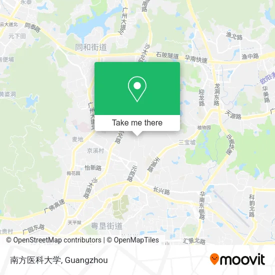 南方医科大学 map