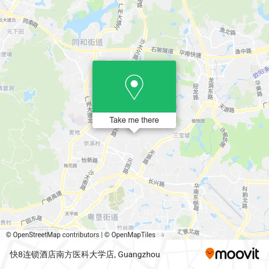快8连锁酒店南方医科大学店 map