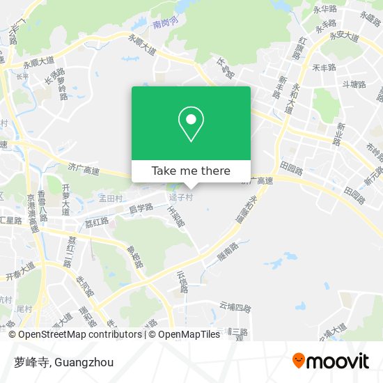 萝峰寺 map