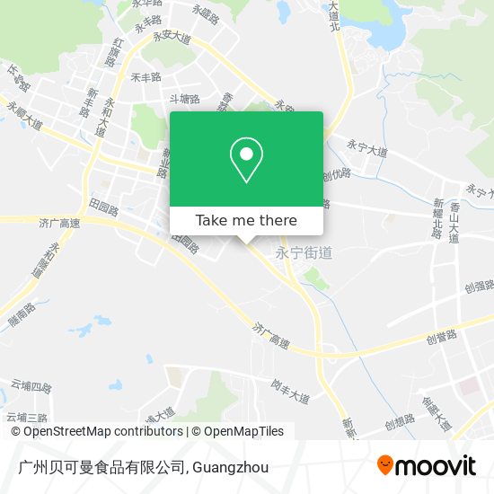 广州贝可曼食品有限公司 map